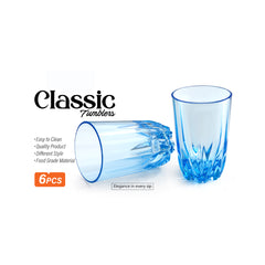 Classic Plastic Glass 6 Pcs