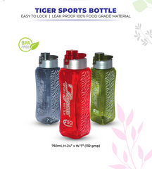Tiger Water Bottle 750ml