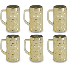 Happy Acrylic Jumbo Mug Gold 6 Pcs