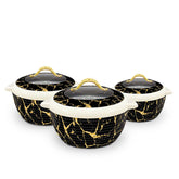 Happy Vhop Prima Glass Top 3 Pcs Set Black