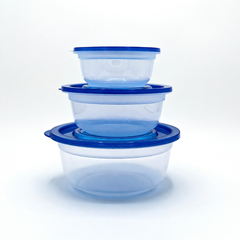 EZ Lock Plastic Boxes 3 Pcs