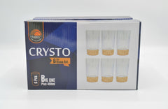 Happy Crysto Acrylic Glass 6 Pcs
