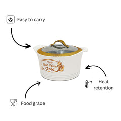 Happy Hot Value Gold Glass Top Hotpot