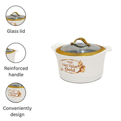 Happy Hot Value Gold Glass Top Hotpot