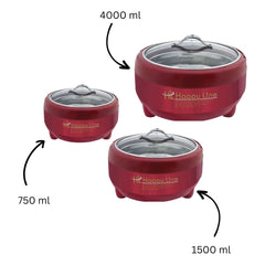 Happy Line Metallic Red Hotpot