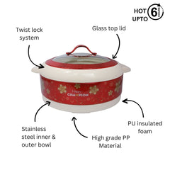 Happy Champion Glass Top (Red)