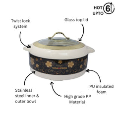 Happy Champion Glass Top (Black)