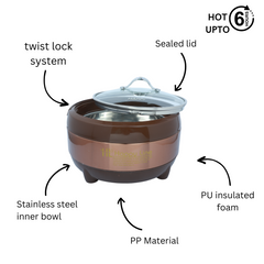 Happy Line Metallic Brown Hotpot