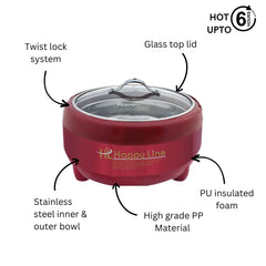 Happy Line Metallic Red Hotpot