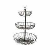BA-8816 Table Basket 3 Layer Black