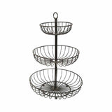 BA-8816 Table Basket 3 Layer Black