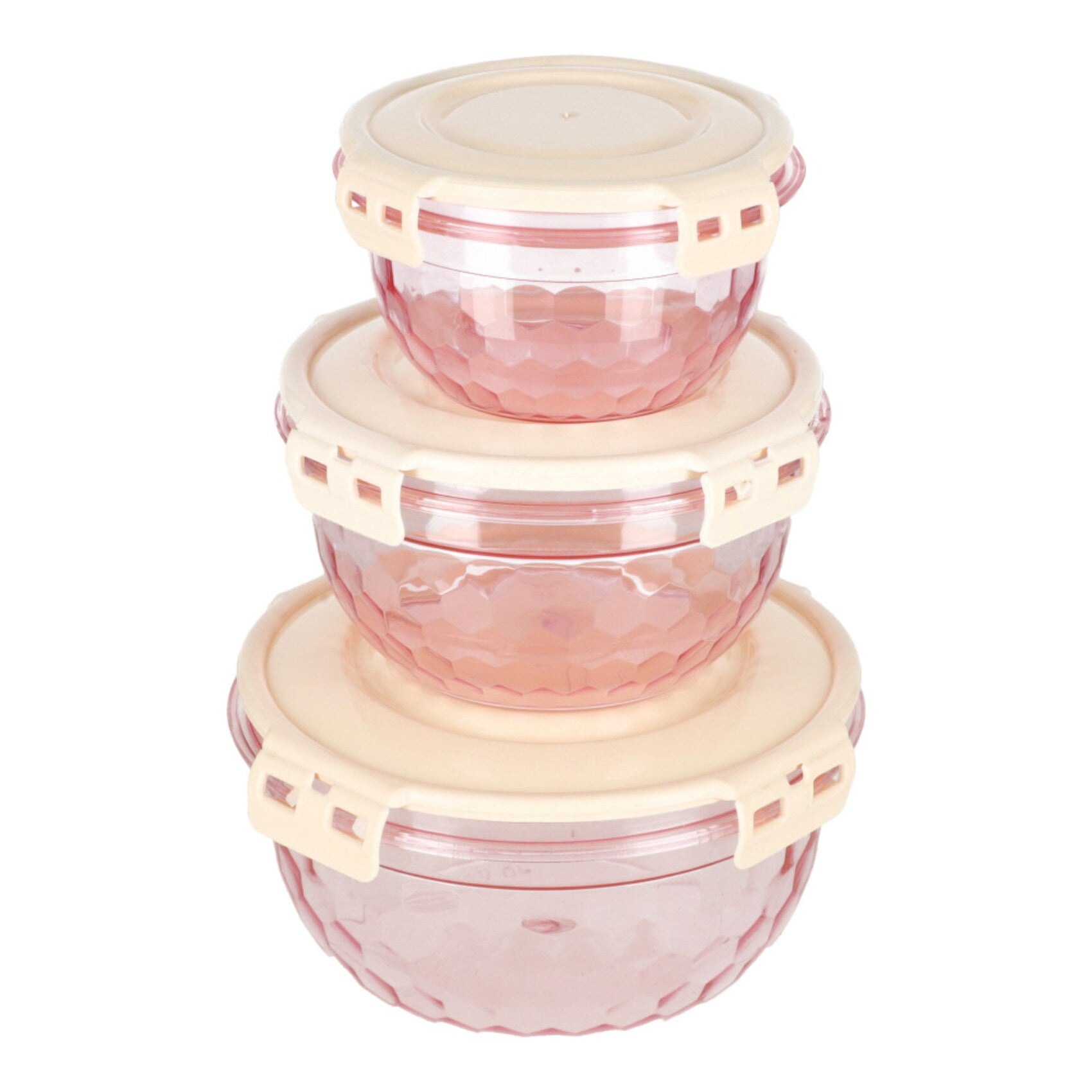 Diamond Airtight Bowl 3 Pcs set