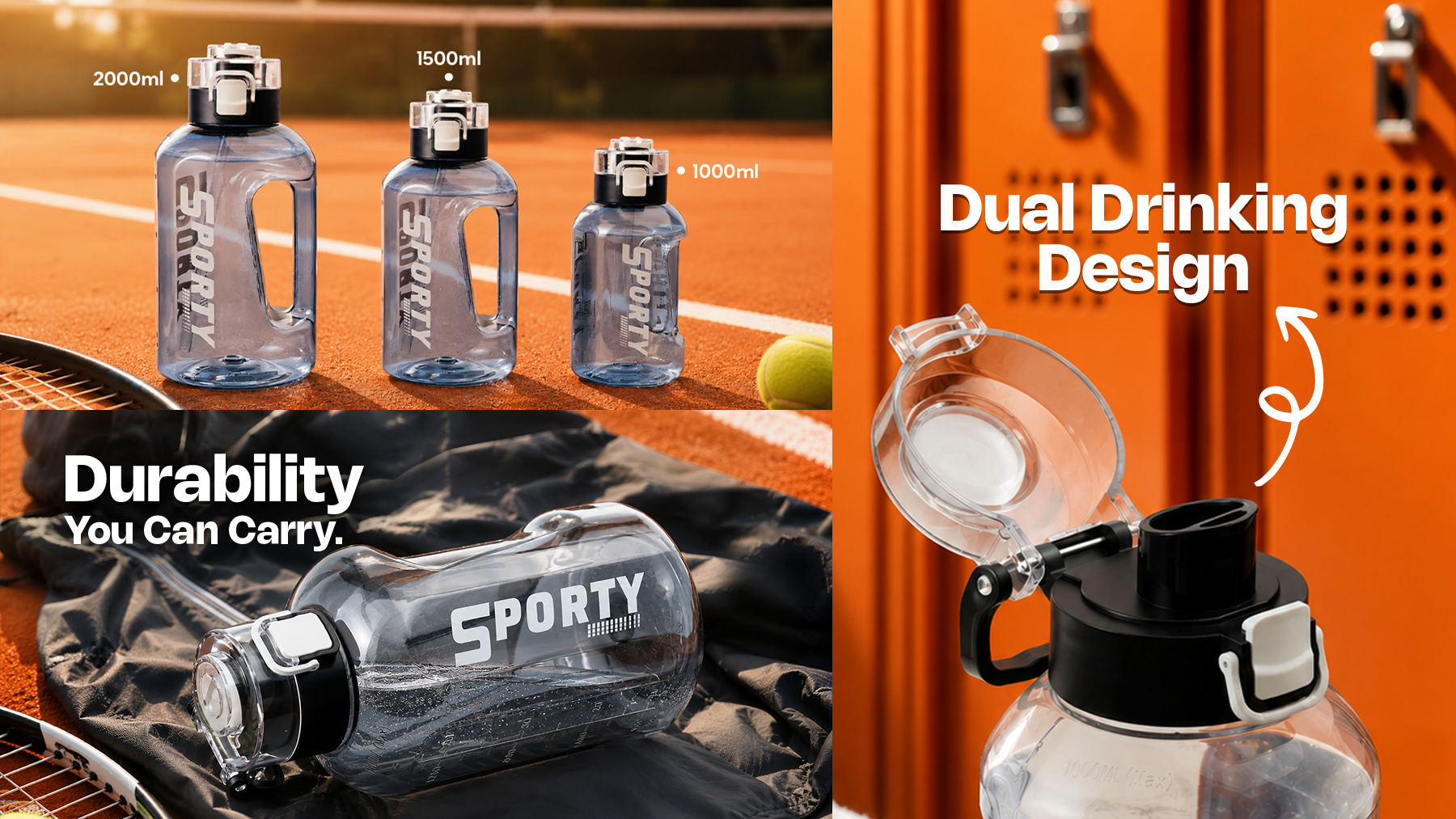 Happy Sporty Water Bottle slider 2