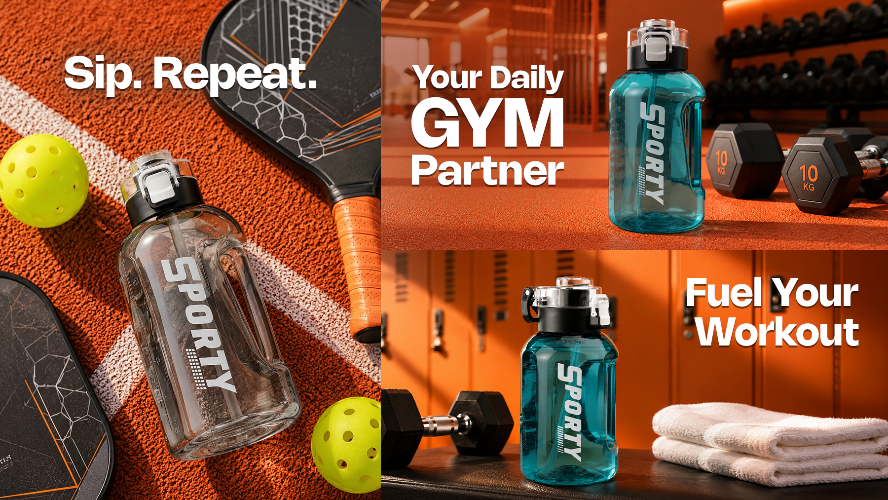 Happy Sporty Water Bottle slider 3