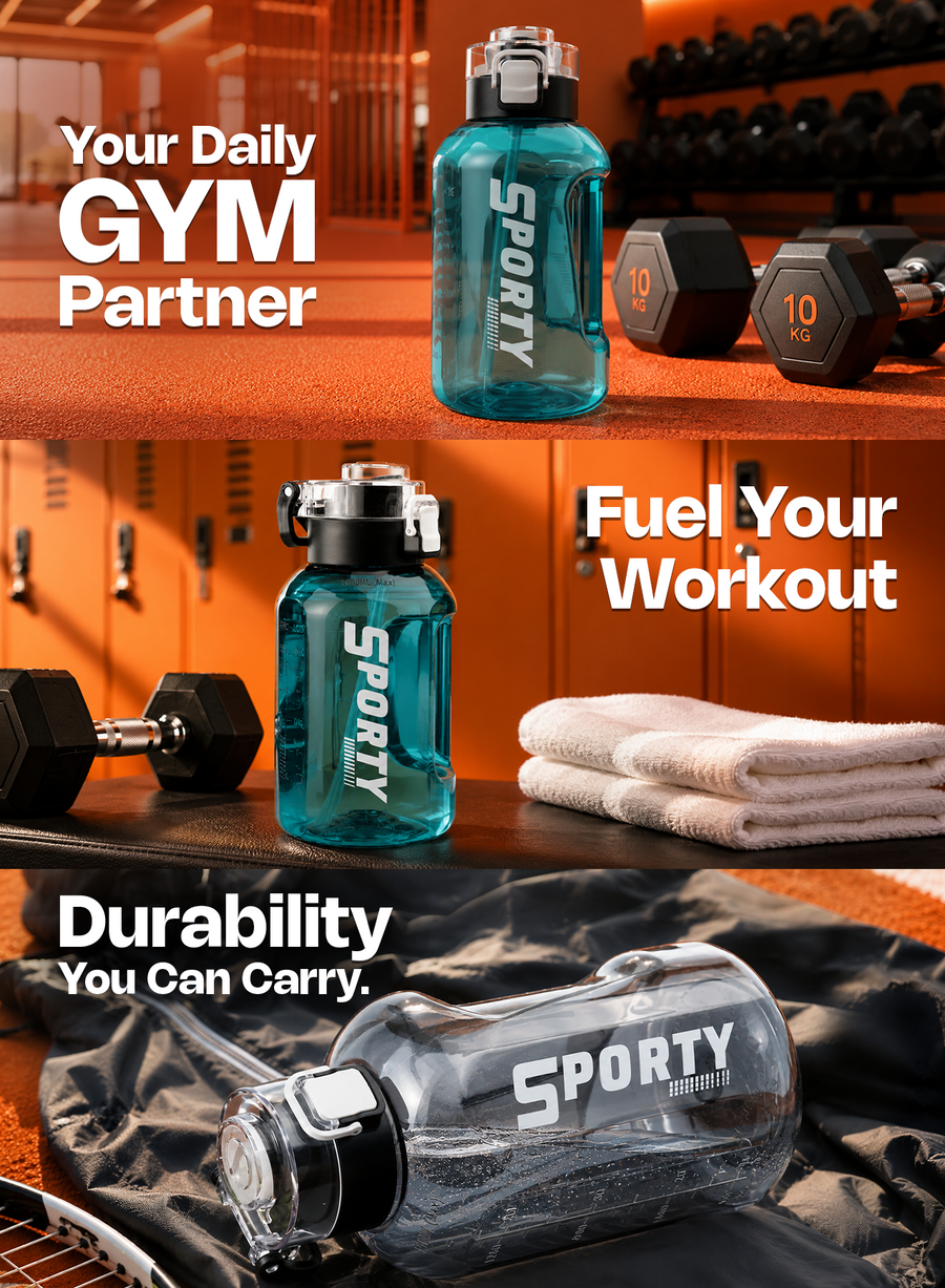 Happy Sporty Water Bottle mobile banner 3