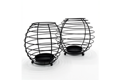 Cage Candle Stand 2 Pieces