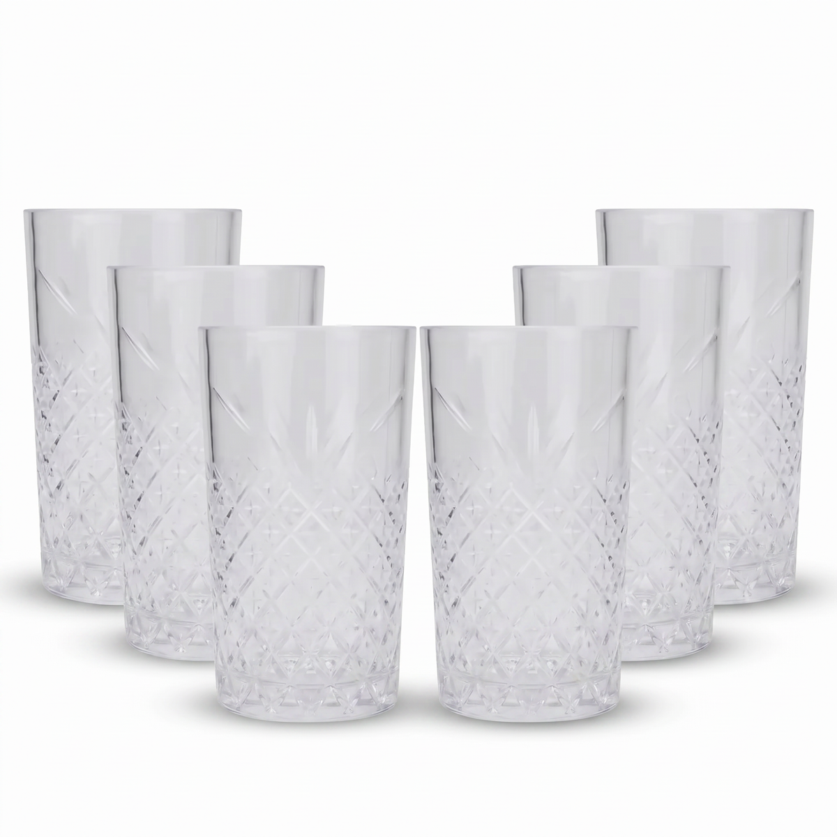 Happy Crysto Acrylic Glass 6 Pcs