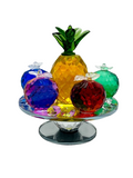 Decorated Glass Fruit Basket