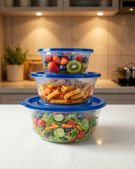 EZ Lock Plastic Boxes 3 Pcs