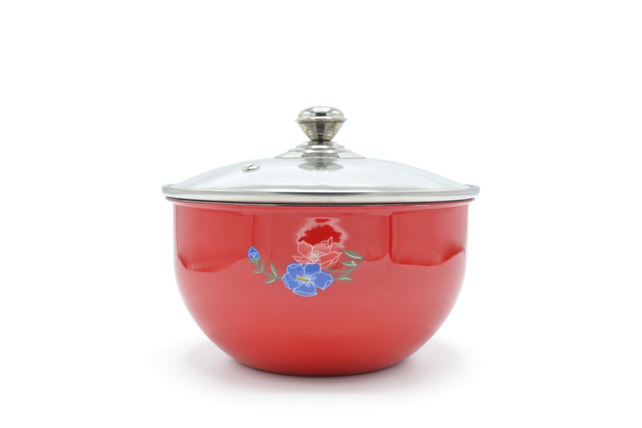 Fancy Steel Serving Bowl Set 3 Pcs