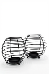 Cage Candle Stand 2 Pieces