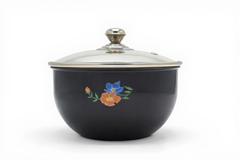 Fancy Steel Serving Bowl Set 3 Pcs