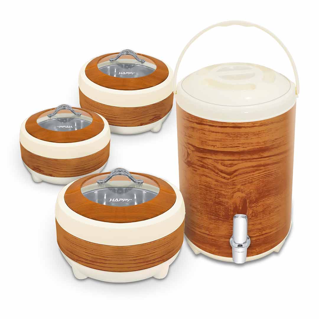 Happy Line Wood Glass Top Gift Pack
