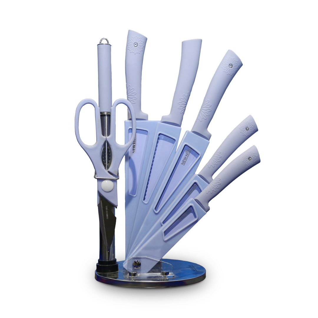Knife Set with Rotate Stand (7 pieces)