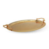 Golden Round Tray