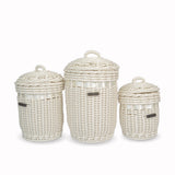 Bamboo Basket with Cap (3 Pieces set)