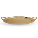 Golden Round Tray