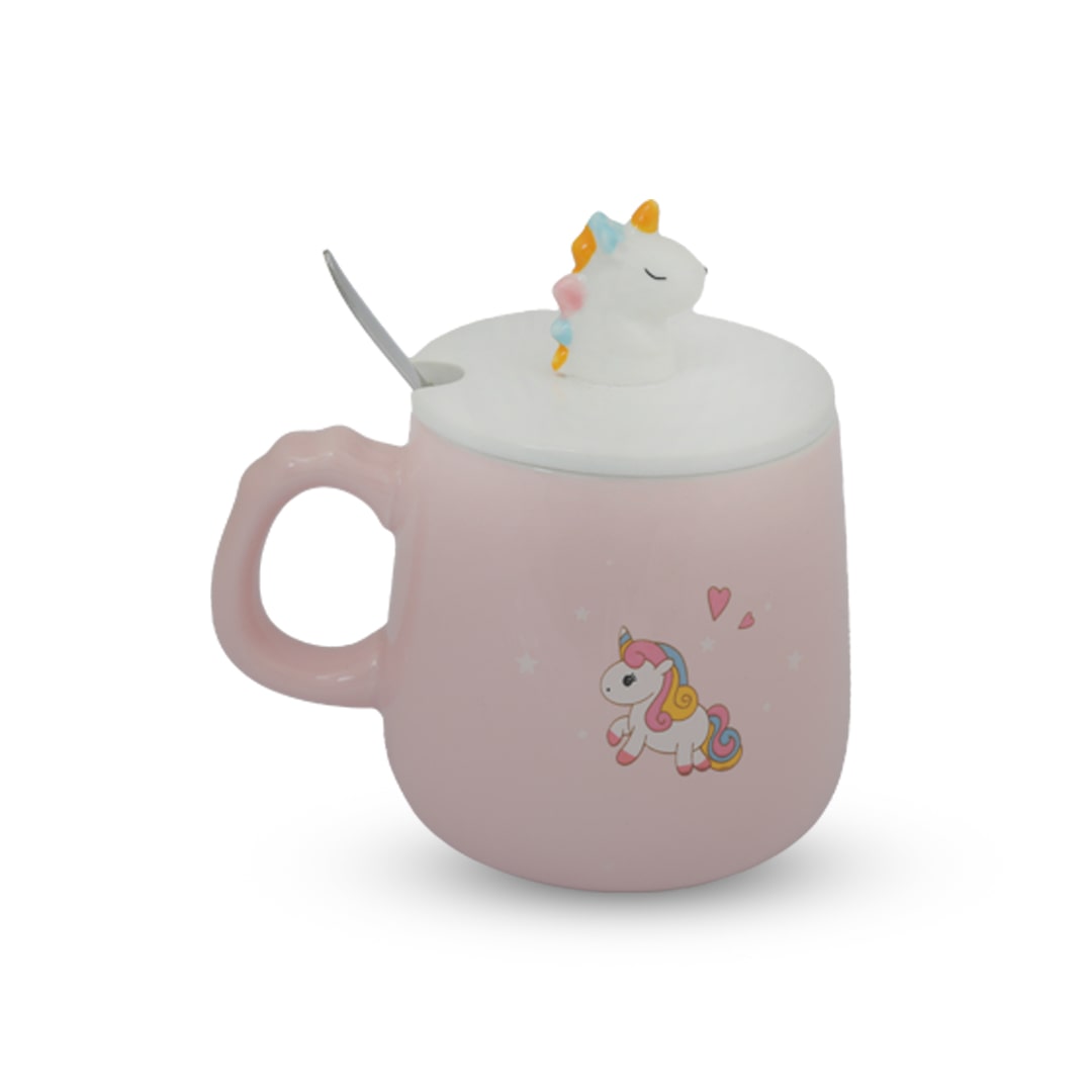 Unicorn Mug (with Lid & Spoon)