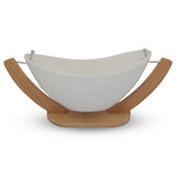 Salad bowl with (Wooden stand)