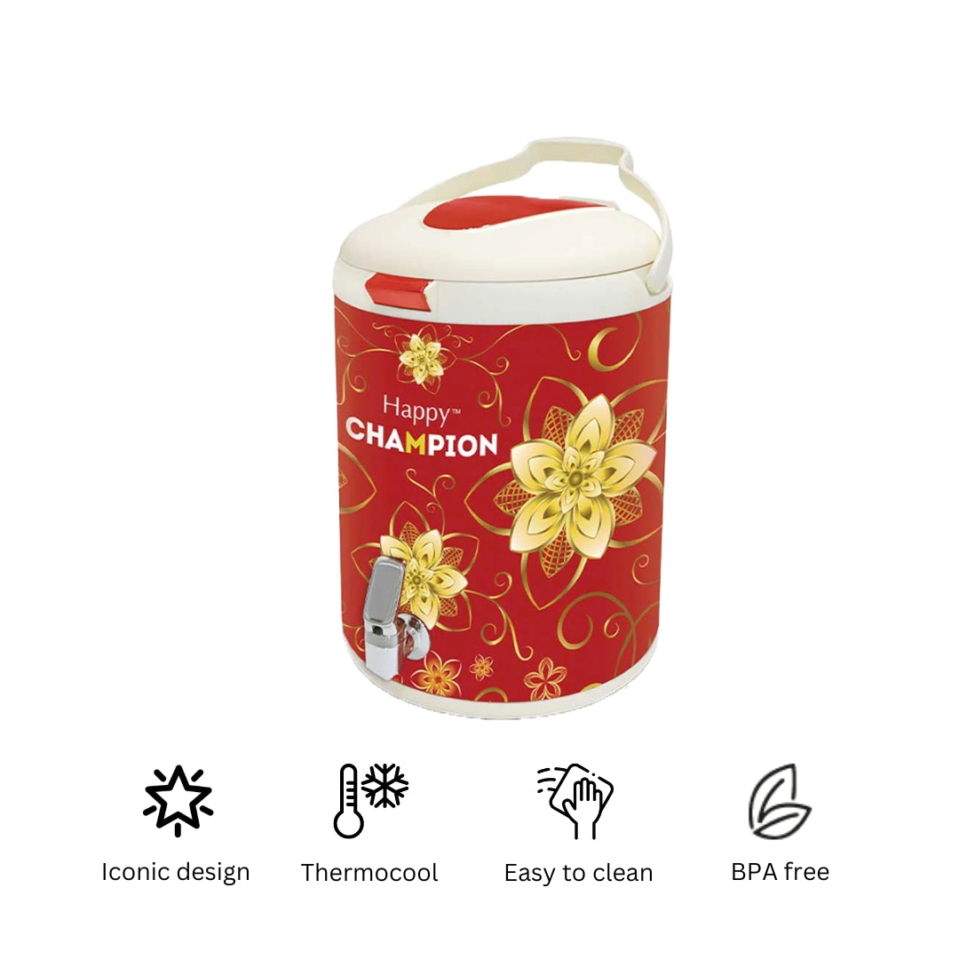 Happy Champion Water Cooler 13 Ltr (Red)