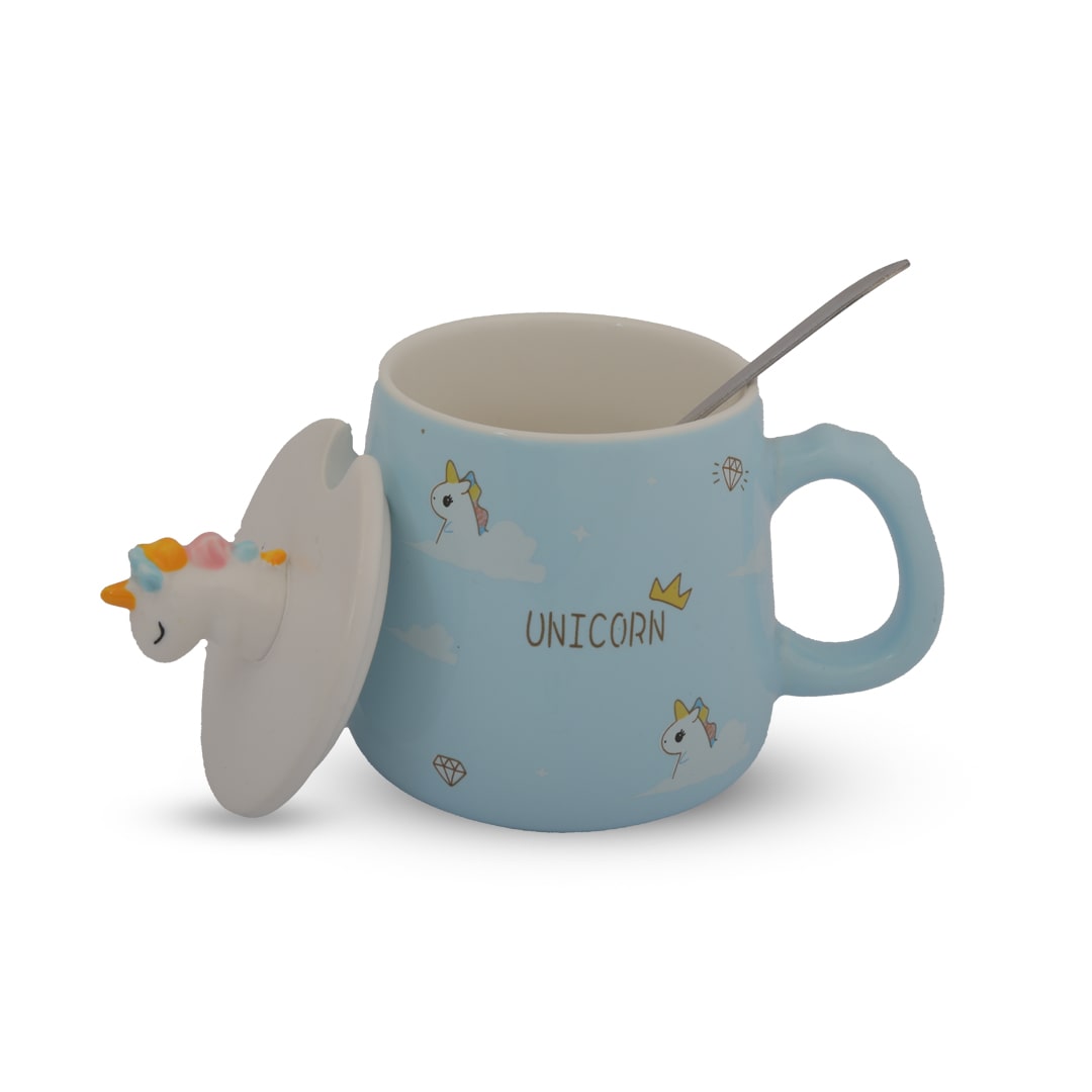 Unicorn Mug (with Lid & Spoon)