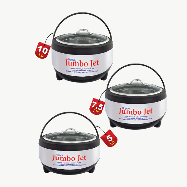 Jumbo Jet Glass Top Stainless Steel Hot Pot Price in Pakistan Happy House