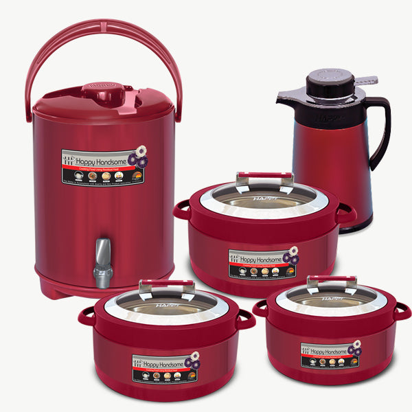 Handsome Metallic Plus Red - 5 Pc