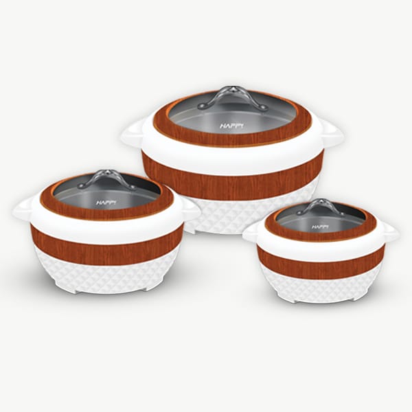 Hefty Premier Glass Top Hot Pot Karachi 3 Pcs Set Happy House