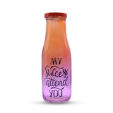 Glass Bottle With Straw 420ml